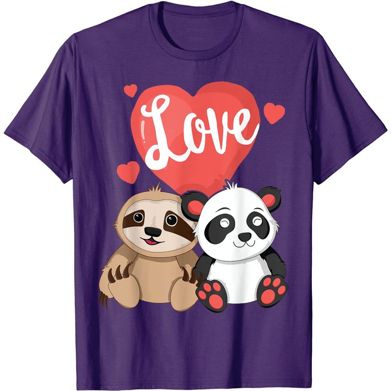 T-shirt Sloth de la Saint-Valentin pour enfants et femmes — T-shirts pour hommes