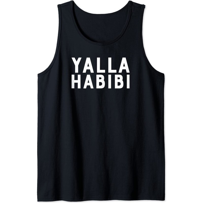 Débardeur Yalla Habibi avec signification pour hommes en Aqua Triblend — T-shirts pour hommes
