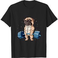 Pug Weightlifting Funny Deadlift Men's Gym Workout T-Shirt — Mens T Shirts