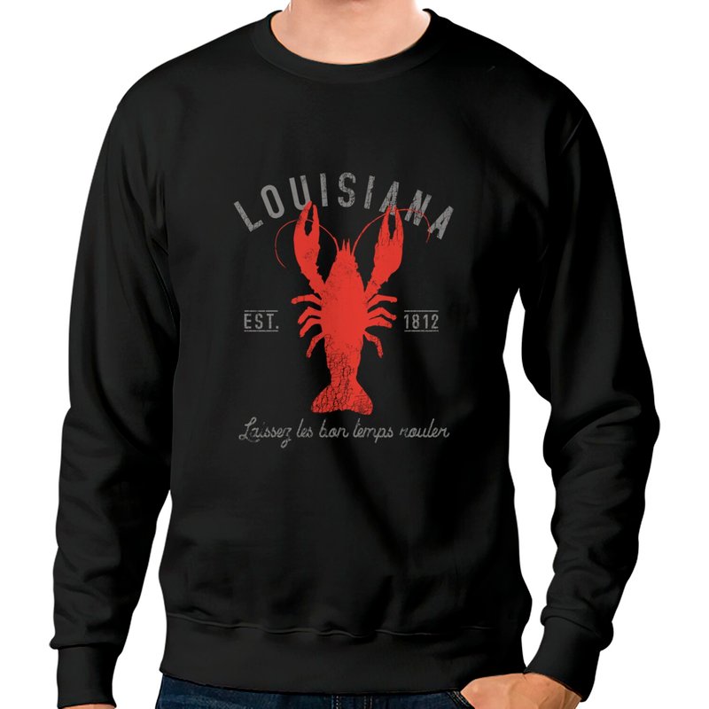 Crawfish Sweatshirt Boil Louisiana Laissez Les Bon Temps Rouler — Sweats à capuche pour hommes