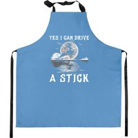 Yes I Can Drive A Stick Halloween Witch Riding Broomstick Apron