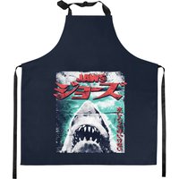 Jaws Japanese Vintage Kitchen Apron in Carolina Blue — Kitchen Aprons