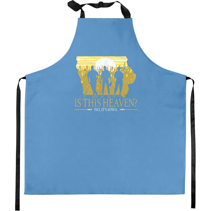 Is This Heaven No It's Iowa Tablier Vintage Champ de Rêves de Baseball — Tabliers de cuisine