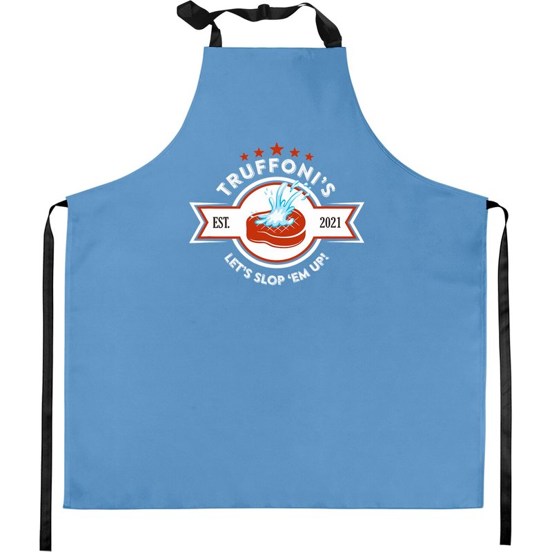 Tablier de cuisine Sloppy Steaks en bleu Caroline — Tabliers de cuisine