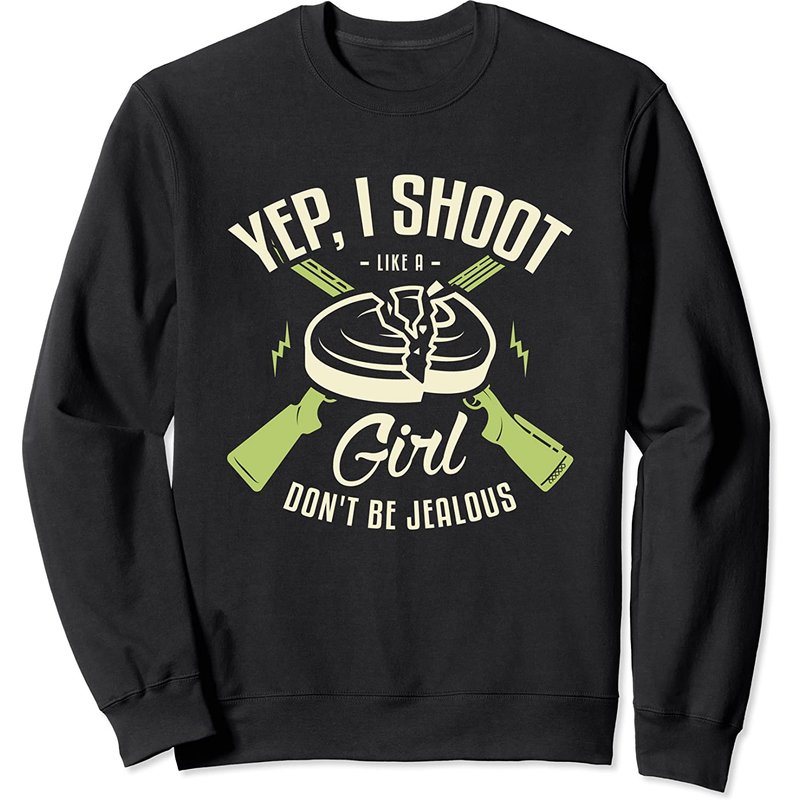 Yep I Shoot Like A Girl Sweatshirt de Tir au Trap — Sweats à capuche pour hommes