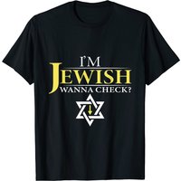 T-shirt I'm Jewish Wanna Check? Gangster And Jude pour hommes — T-shirts pour hommes