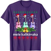 T-shirt de Noël Mele Kalikimaka Ukulele Guitare pour Hommes — T-shirts pour hommes
