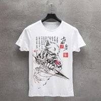 T-shirt Kakashi Anime pour hommes - Imprimé 3D blanc