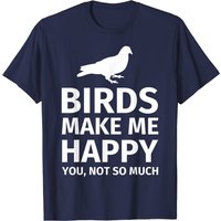 Cadeaux pour les Amateurs d'Oiseaux T-shirt Drôle Make Me Happy pour Hommes — T-shirts pour hommes