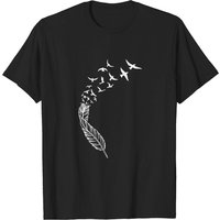 T-shirt décontracté pour hommes avec oiseaux en vol