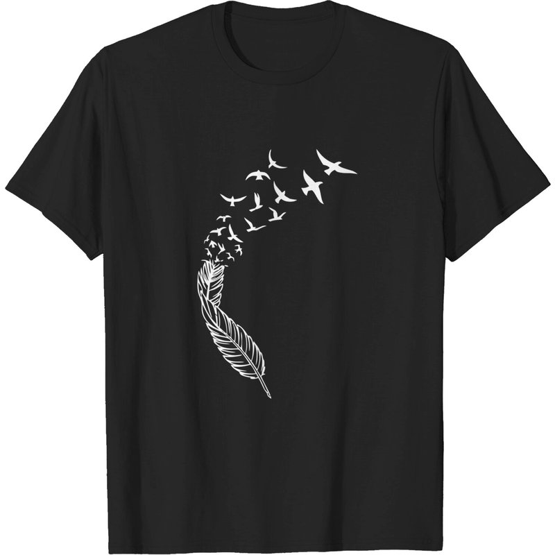 T-shirt décontracté pour hommes avec oiseaux en vol — T-shirts pour hommes