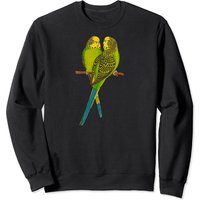 Sweat à Capuche Perroquet Vert pour Amateurs de Budgies
