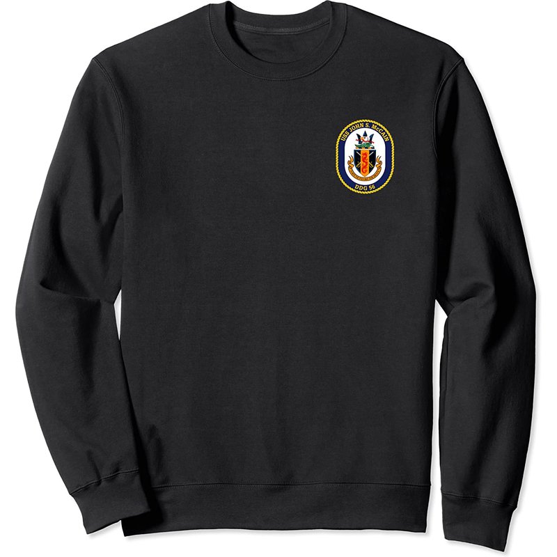 Sweatshirt Badge USS John S McCain Unisexe — Sweats à capuche pour hommes