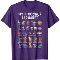 T-shirt Tag Alphabet Identification des Dinosaures pour Hommes — T-shirts pour hommes