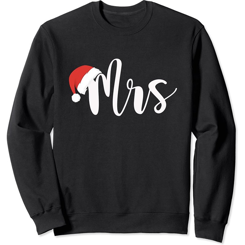 Mr And Mrs Sweatshirt Mrs Claus Hoodie Couple Assorti — Sweats à capuche pour hommes