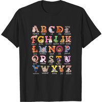 Tag Alphabet T-shirt for Men - Cat, Dog, Ferret, Hamster, Parrot