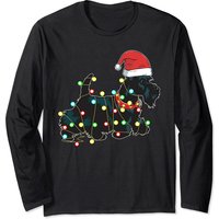 T-shirt à manches longues Noël Chiens Scottie Amoureux — T-shirts pour hommes