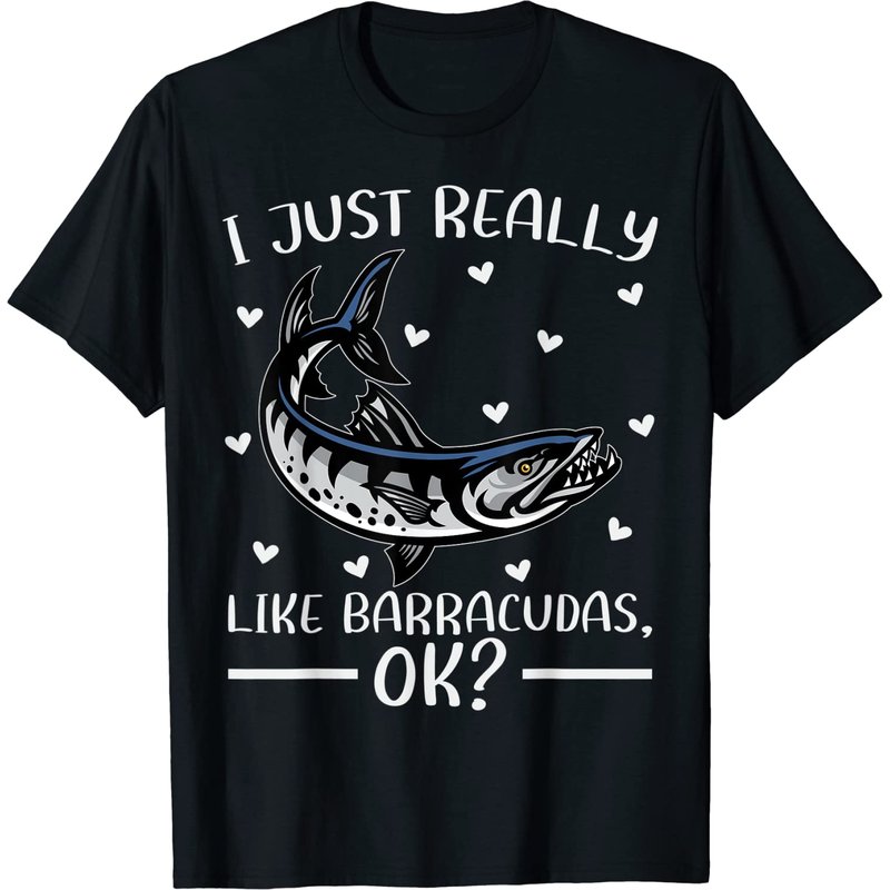 Barracudas T-Shirt Barracuda Lover for Men - Black