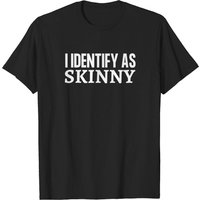 T-shirt Skinny Jokes J'identifie Comme Mince pour Hommes — T-shirts pour hommes