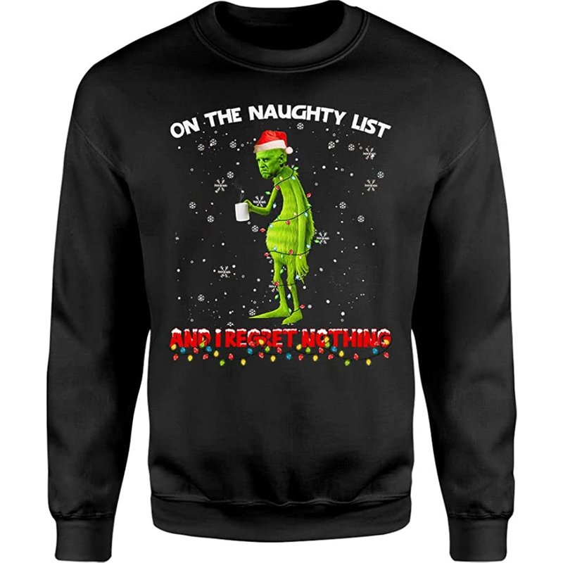 Sweatshirt Le Grinch Sur La Liste Des Méchants — Sweats à capuche pour hommes
