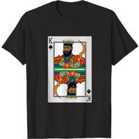 T-shirt d'Halloween King Spades pour hommes avec carte afro-américaine