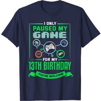 13 Year Old Gamer Birthday Gift Men's Heavyweight T-Shirt Black — Mens T Shirts
