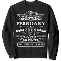 14th Birthday Sweatshirt for Kids Born February 2009 — Mens Hoodies