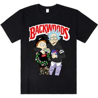 T-shirt Hip Hop Rapper Backwoods Rick & Morty pour hommes — T-shirts pour hommes