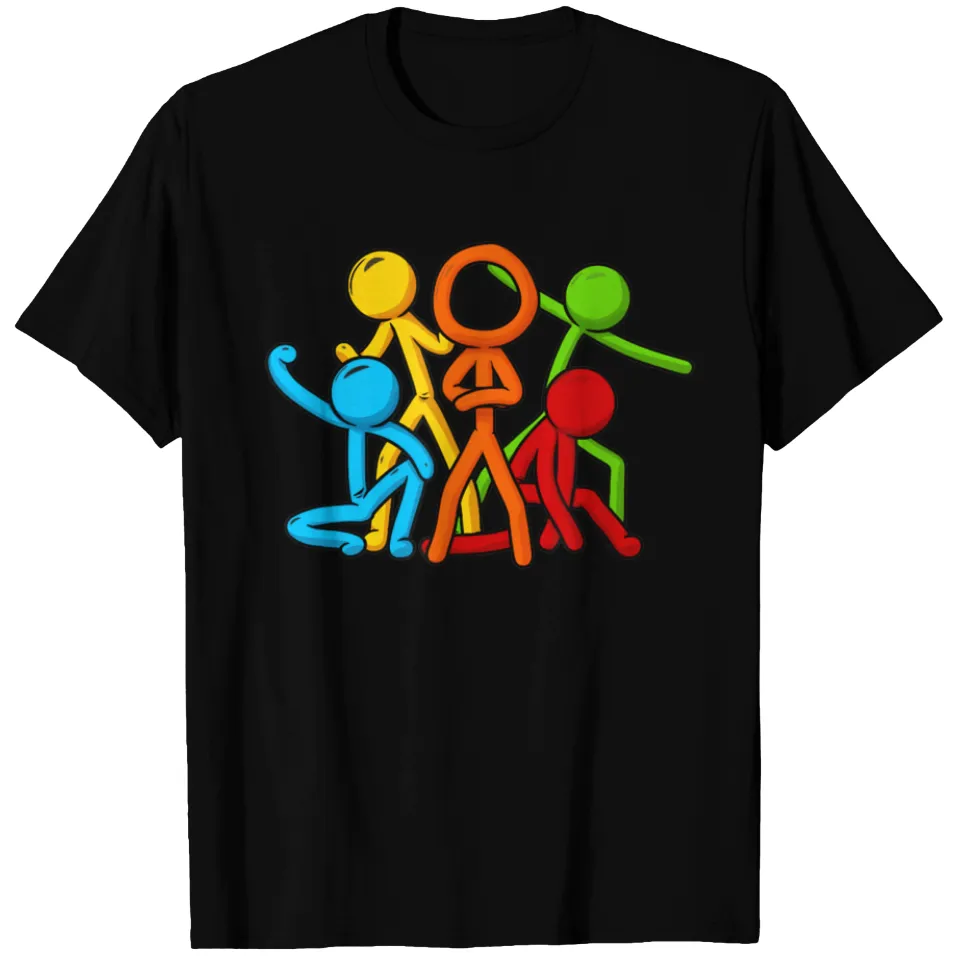 Alan Animation Becker T-Shirt for Men - Black — Mens T Shirts