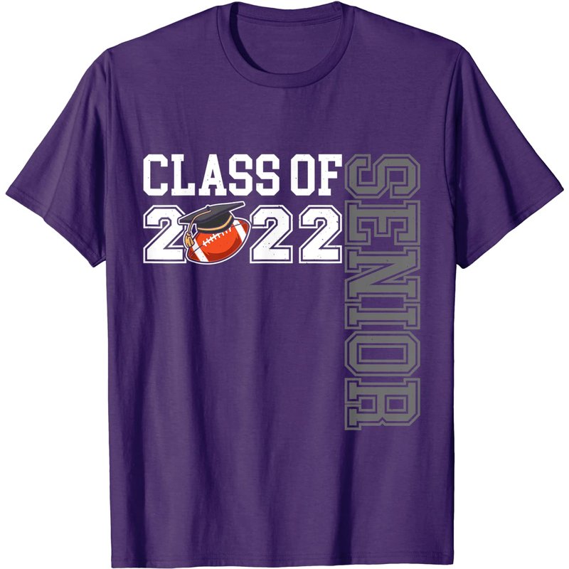 Class Of 2022 Football Senior T-Shirt for Men — Mens T Shirts