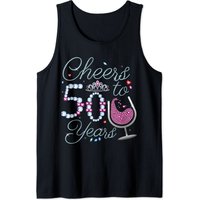 Cheers To 50 Years 50th Birthday Party Men's Tank Top — Mens T Shirts