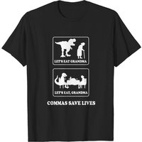 Commas Save Lives T-Shirt for Men - Black — Mens T Shirts
