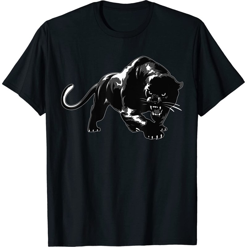 T-shirt Panther pour hommes - Noir