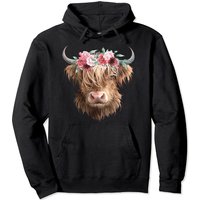 Hoodie Vache Peinture Vache des Highlands Unisexe — Sweats à capuche pour hommes