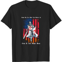 Crusader Flag T-Shirt for Men - Knights Templar Design