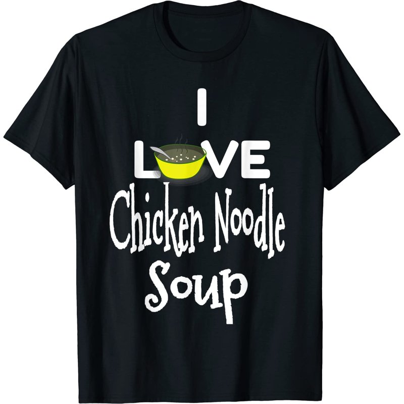 T-shirt I Love Noodle pour hommes - Design Soupe de Poulet — T-shirts pour hommes