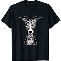 Italian Greyhound Men's T-Shirt with Face Graphic Art