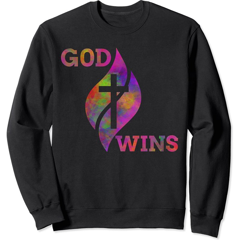 Sweat à col rond unisexe God Wins — Sweats à capuche pour hommes