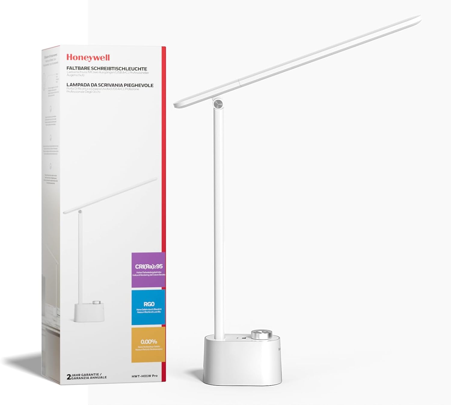 Lampe de bureau LED Honeywell H01Pro Sunturalux™ pour bureau à domicile — Lampe de bureau menée