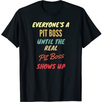 T-shirt Boss Design Pit Boss pour Hommes en Noir