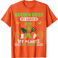 T-shirt Garden Boss pour hommes en noir