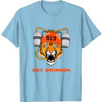 T-Shirt Cincinnati Football Dey Drinkin Bengal Tiger pour Hommes — T-shirts pour hommes