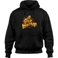 Gorilla Weightlifting Gold Beast Bodybuilding Pullover Hoodie — Mens Hoodies