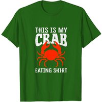 Crab Eating Shirt T-Shirt for Men in Black