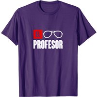 El Professor Money Heist T-Shirt for Men in Black — Mens T Shirts