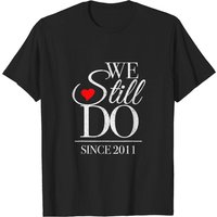 Anniversary For Couples T-Shirt Since 2011 for Men