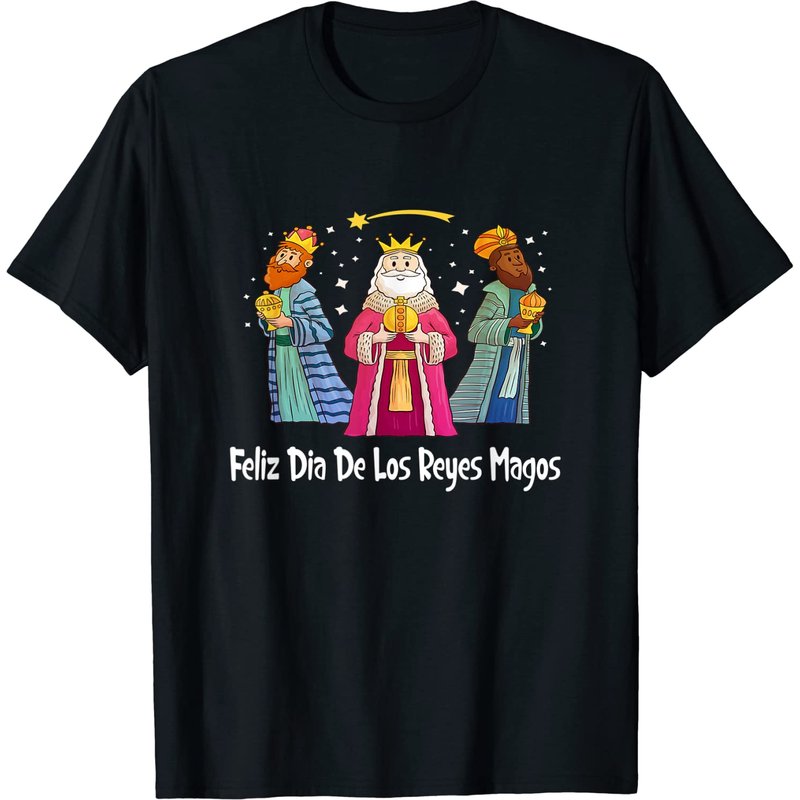 Feliz Dia De Reyes Three Kings Tee for Men — Mens T Shirts