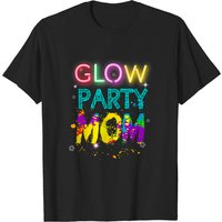 Glow Party Mom T-Shirt for Men in Black — Mens T Shirts