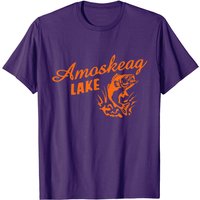 T-shirt Lake Amoskeag Lake pour hommes - Noir