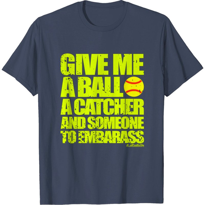 Fastpitch Softball Funny Pitcher T-Shirt for Men — Mens T Shirts